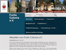 Tablet Screenshot of fortis-colonia.de